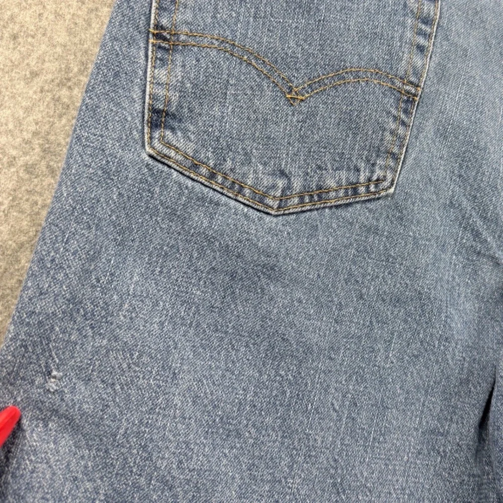 Levis Jean Shorts Mens 38 Blue 550 Relaxed Fit Cotton Denim Jorts Y2K Inseam 10